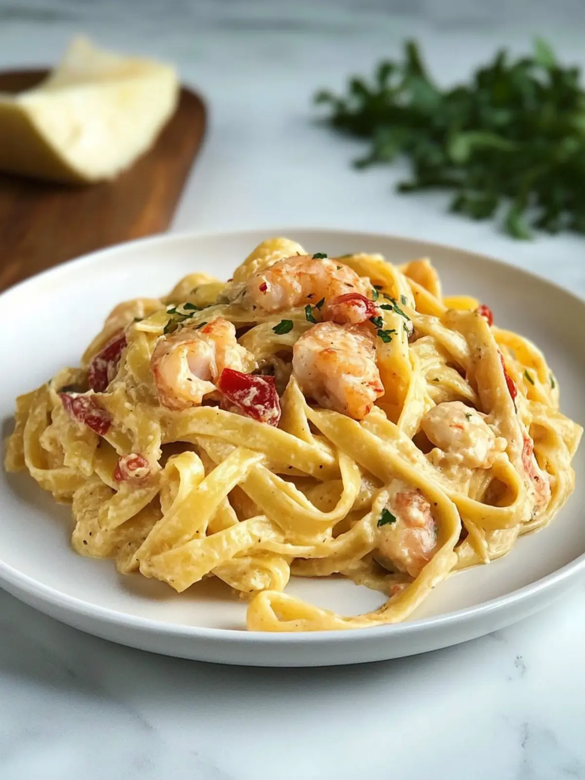 Easy Crawfish Fettuccine Recipe