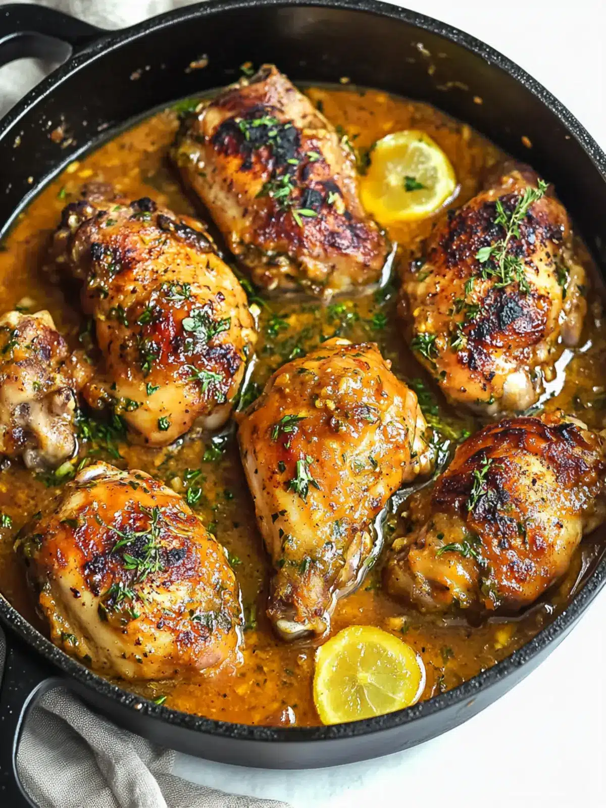 Juicy Smothered Chicken Thighs in Creamy Garlic Love Sauce 3 Smothered Chicken