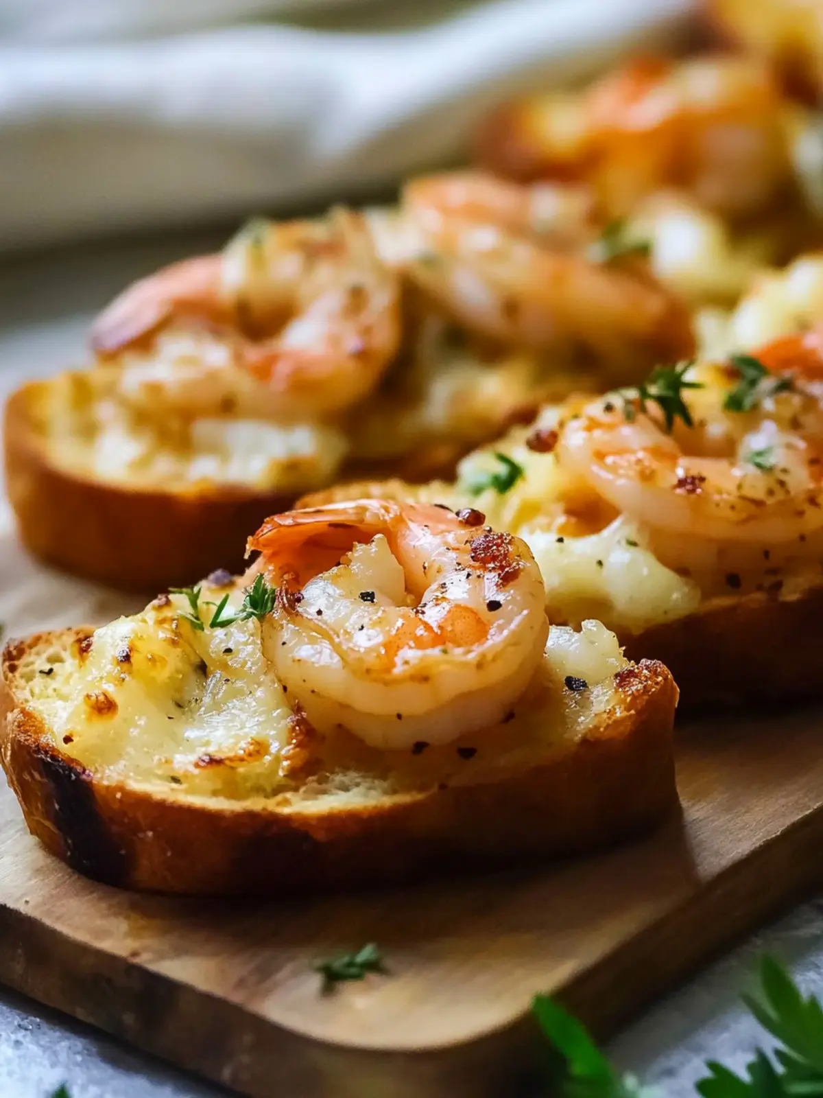 Creole Shrimp Toast – Easy & Cheesy