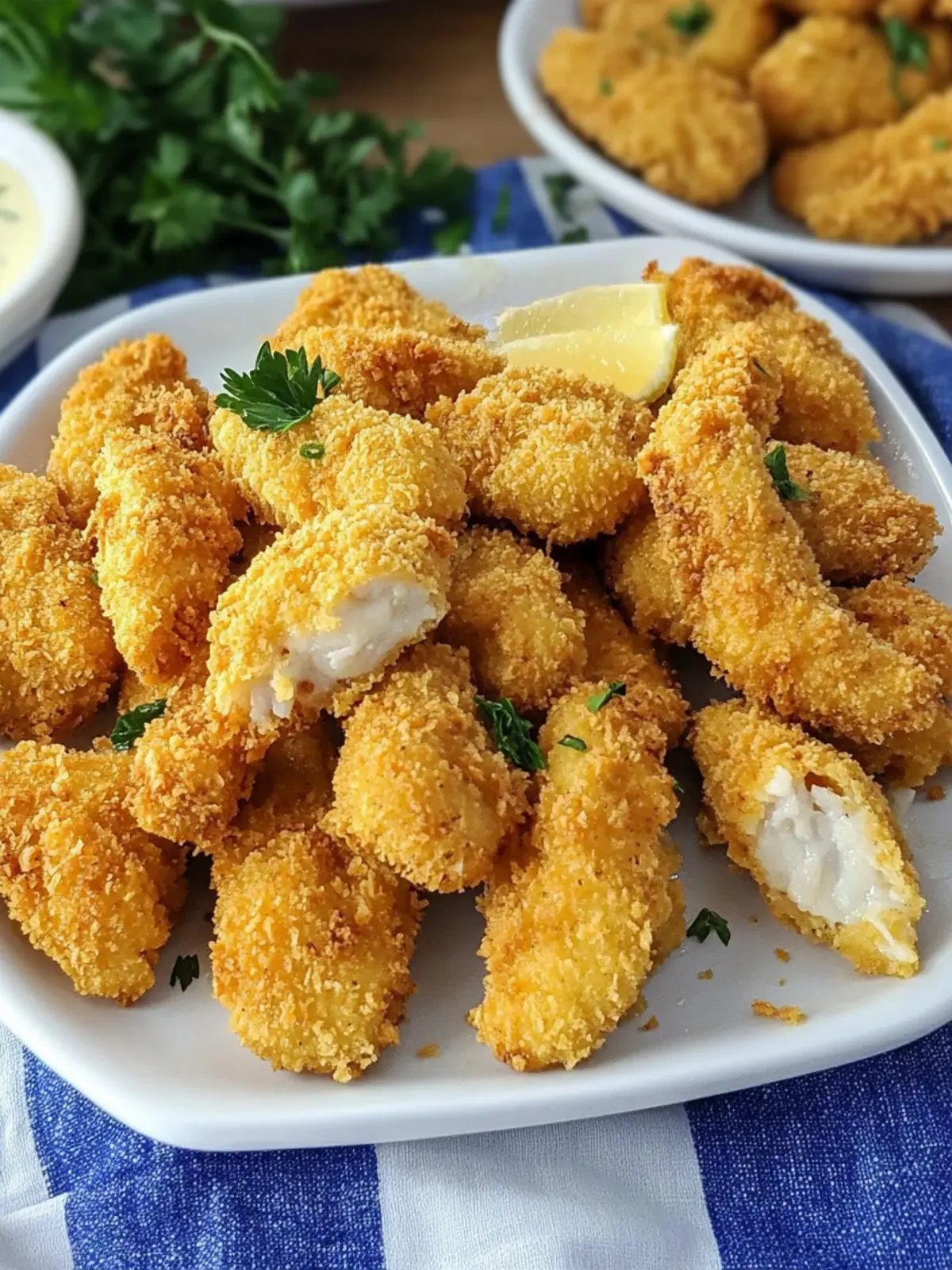 Easy Air Fryer Catfish Nuggets with Crispy Breading!