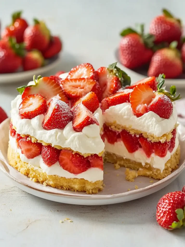 Strawberry Shortcake Cheesecake You’ll Love!