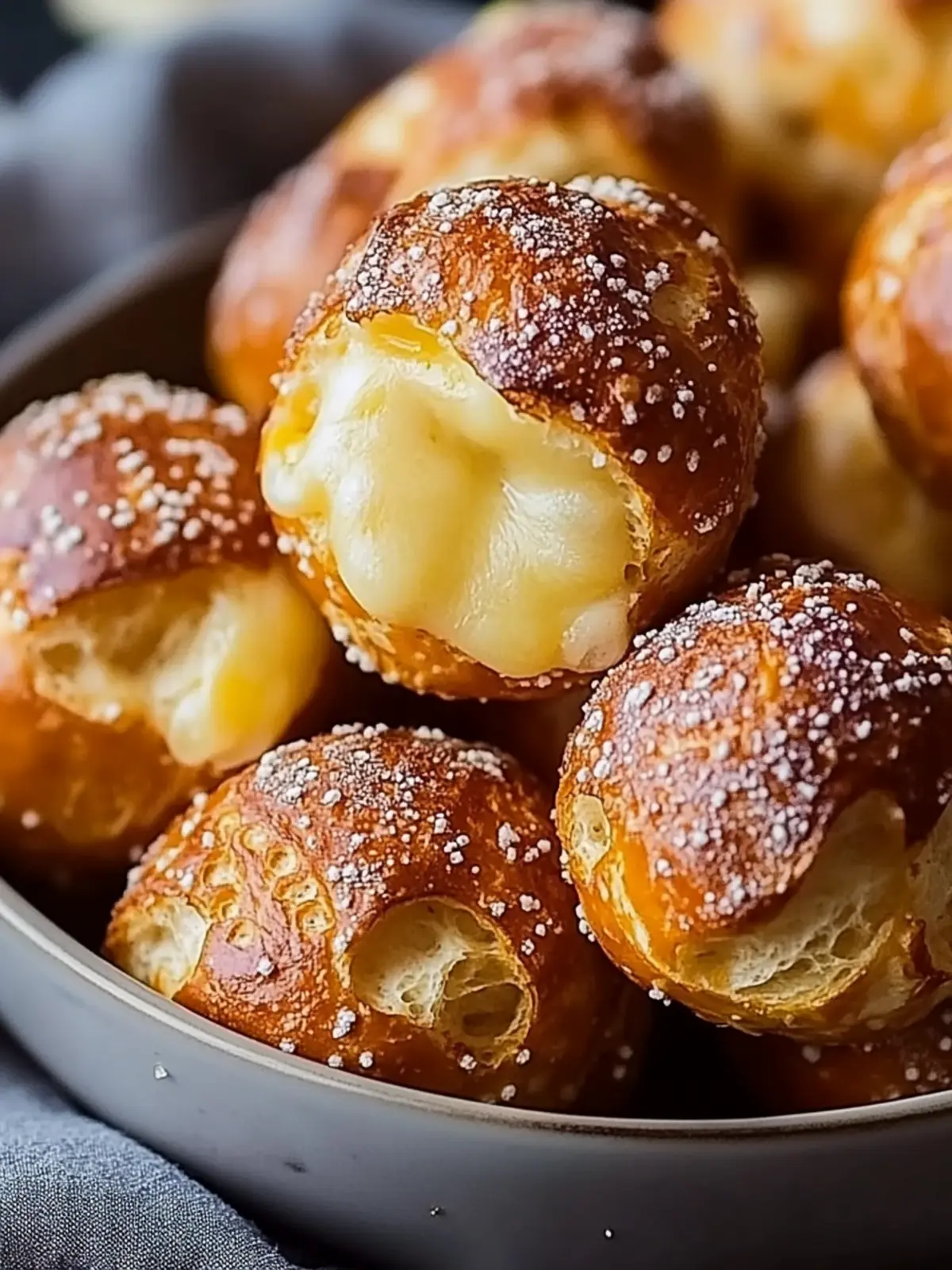 Cheesy Pretzel Bites