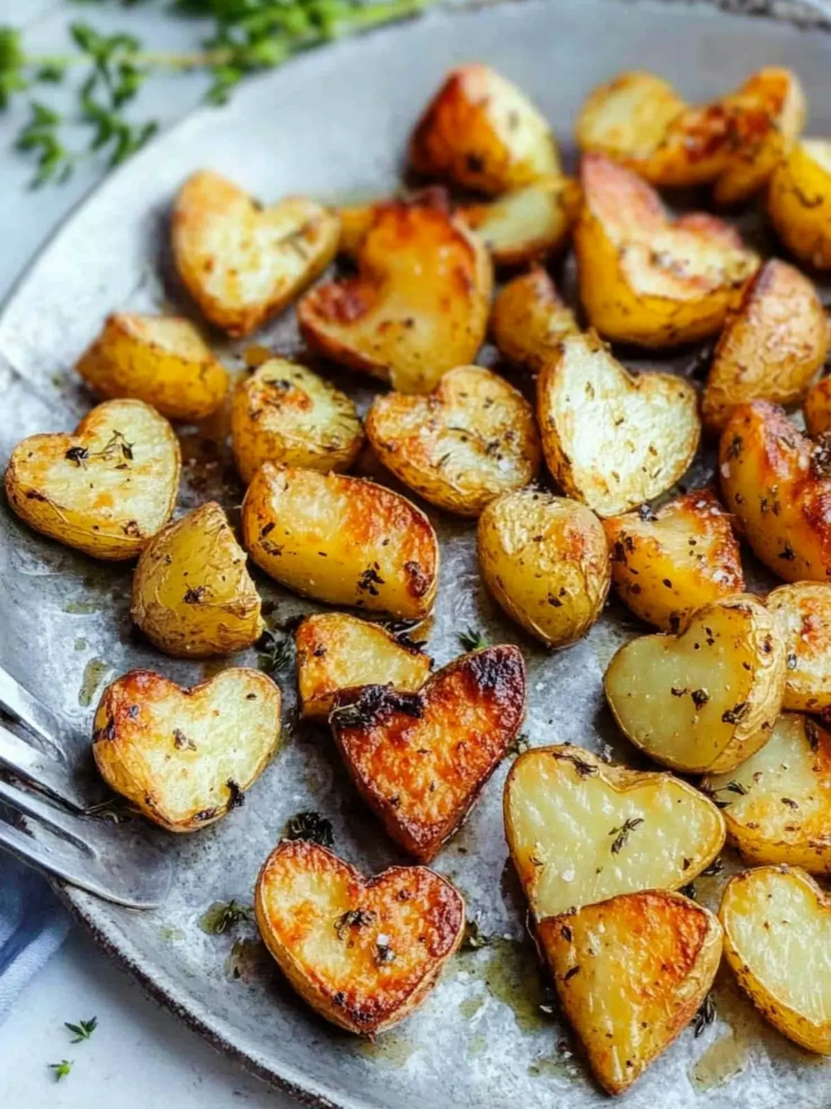 Roasted Heart Potatoes