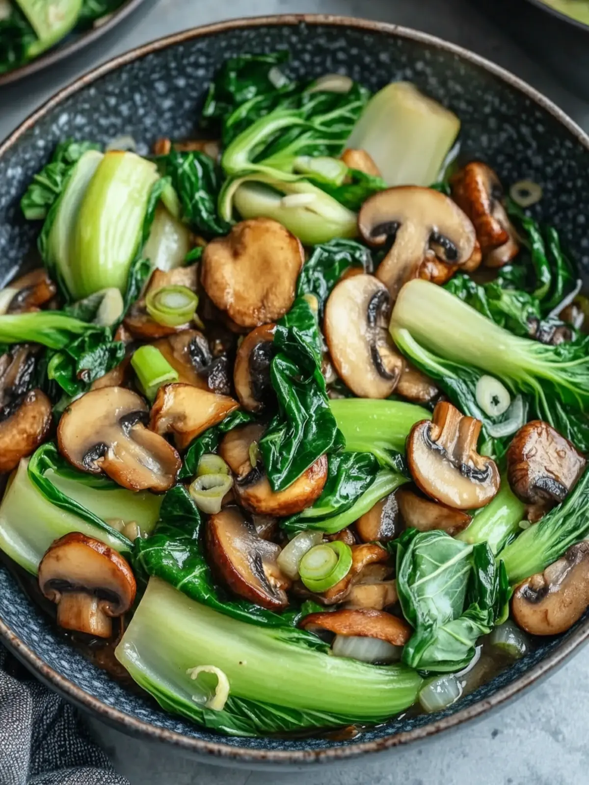 Bok Choy and Mushroom Stir Fry