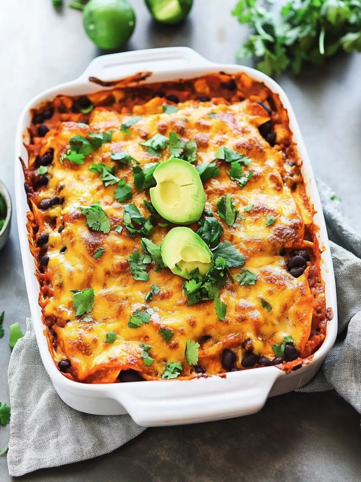 Delicious Easy Black Bean Enchilada Casserole for Cozy Nights 2 Easy Black Bean Enchilada Casserole