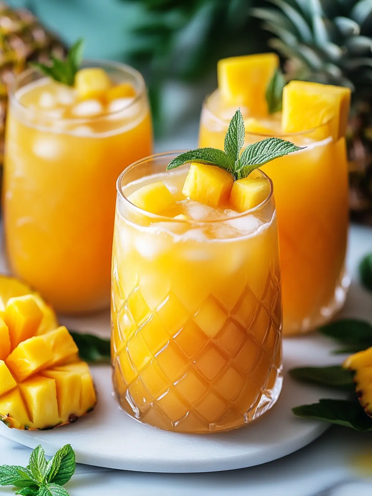Savor the Sun with Tropical Mango Pineapple Punch Recipe 4 Tropical Mango Pineapple Punch
