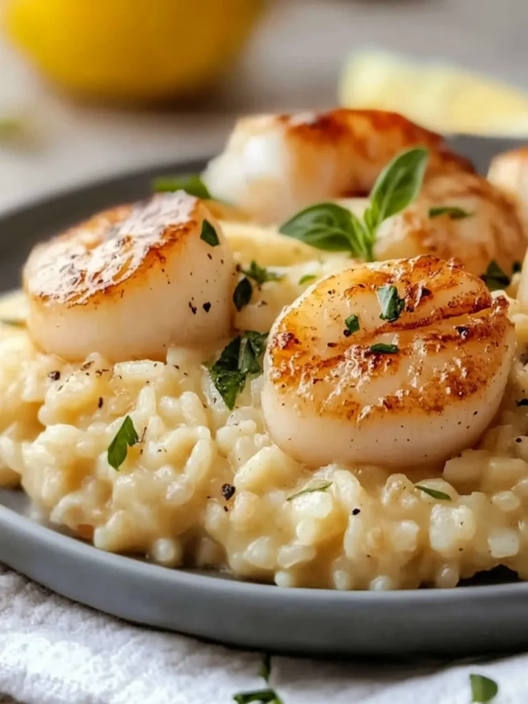 Instant Pot Scallop Risotto