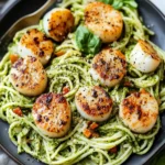 Seared Scallop Pesto Pasta