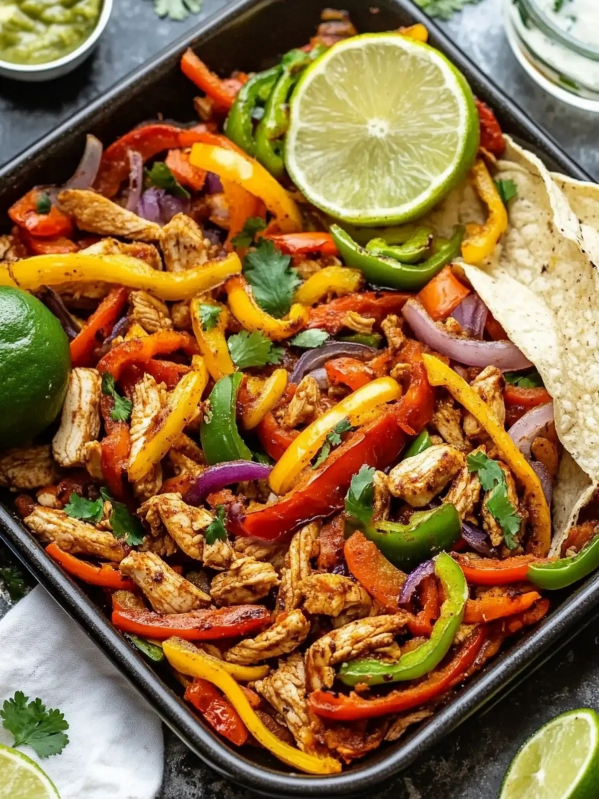 Savory Sheet Pan Chicken Fajita Bowls for Easy Meal Prep 3 Sheet Pan Chicken Fajita Bowls