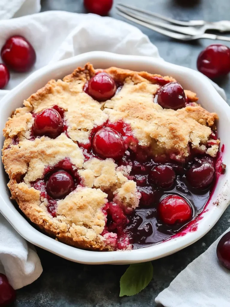 5 ingredient cherry dump cake
