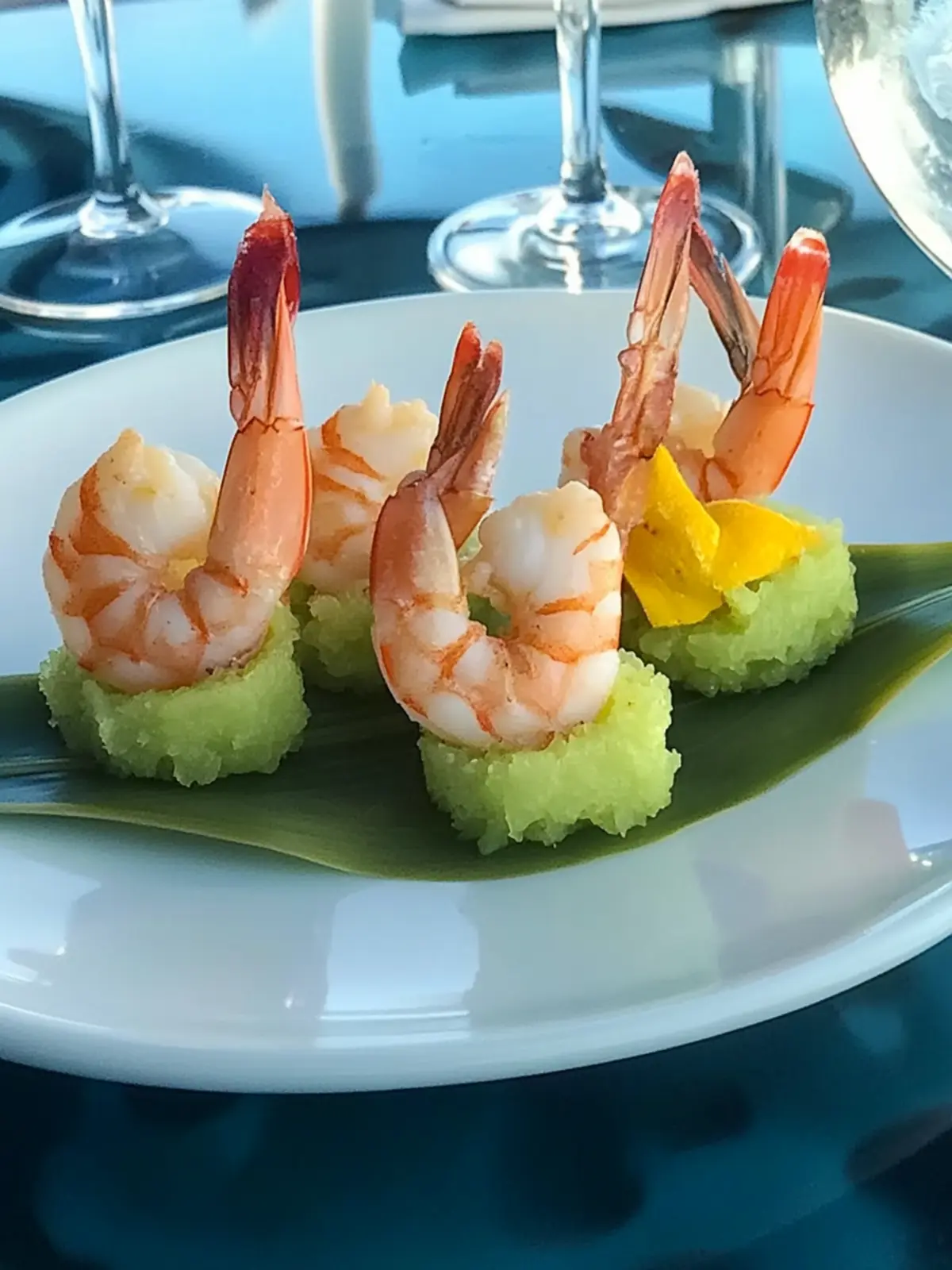 Hawaiian Shrimp with Zesty Guacamole and Pineapple Delight 3 Hawaiian Shrimp