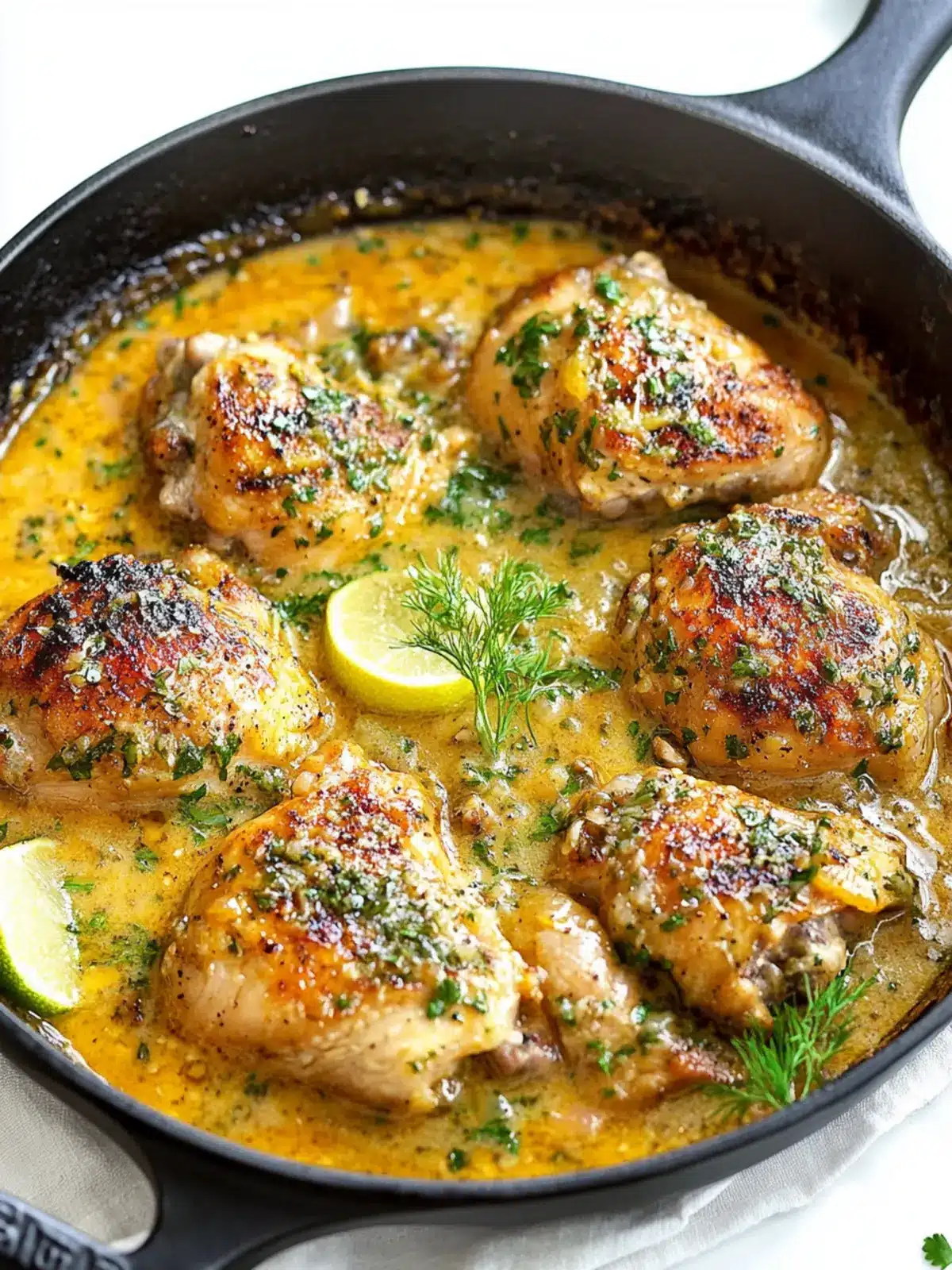 Juicy Smothered Chicken Thighs in Creamy Garlic Love Sauce 2 Smothered Chicken
