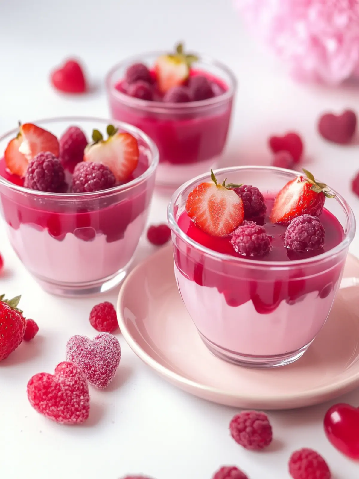 Valentine’s Day Jello Dessert Cups (Viral Healthy TikTok Dessert)