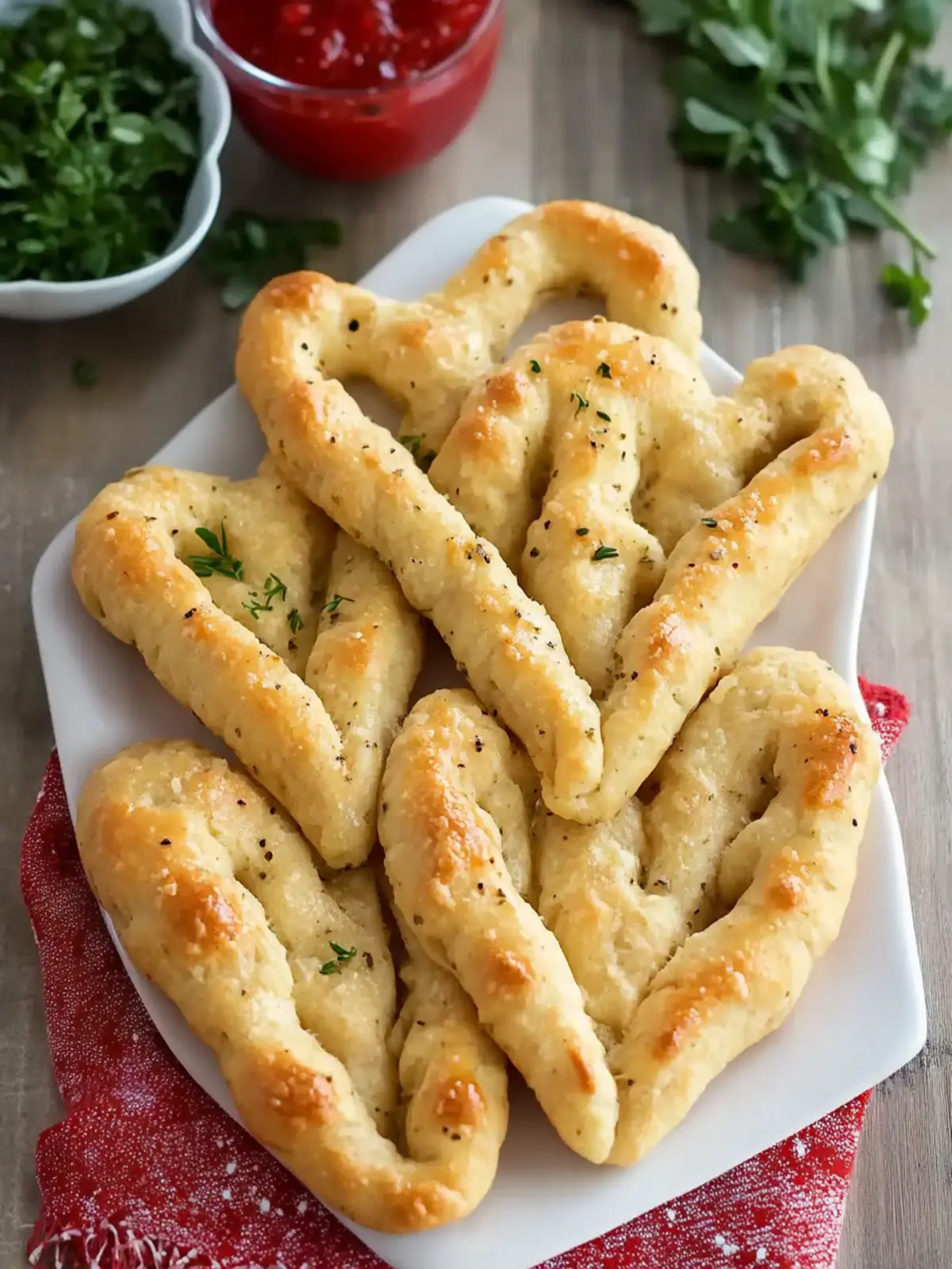 Heart Shaped Breadsticks: Love at First Bite! 3 Heart Shaped Breadsticks