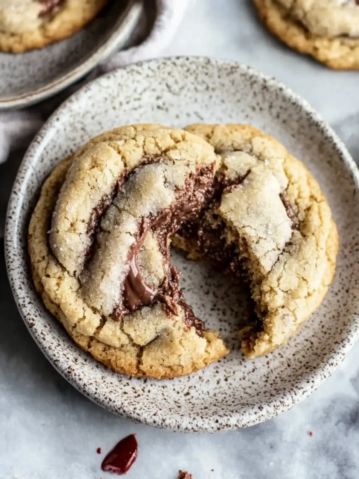 Nutella Stuffed Cookies