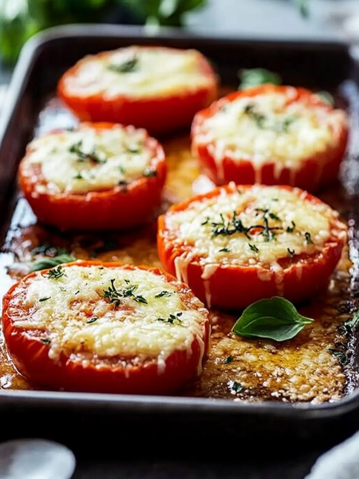 Cheesy Baked Tomatoes that Will Melt Your Heart 2 Baked Tomatoes with Cheese