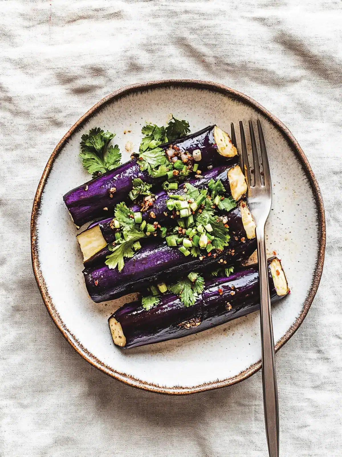 Seasoned Steamed Eggplant