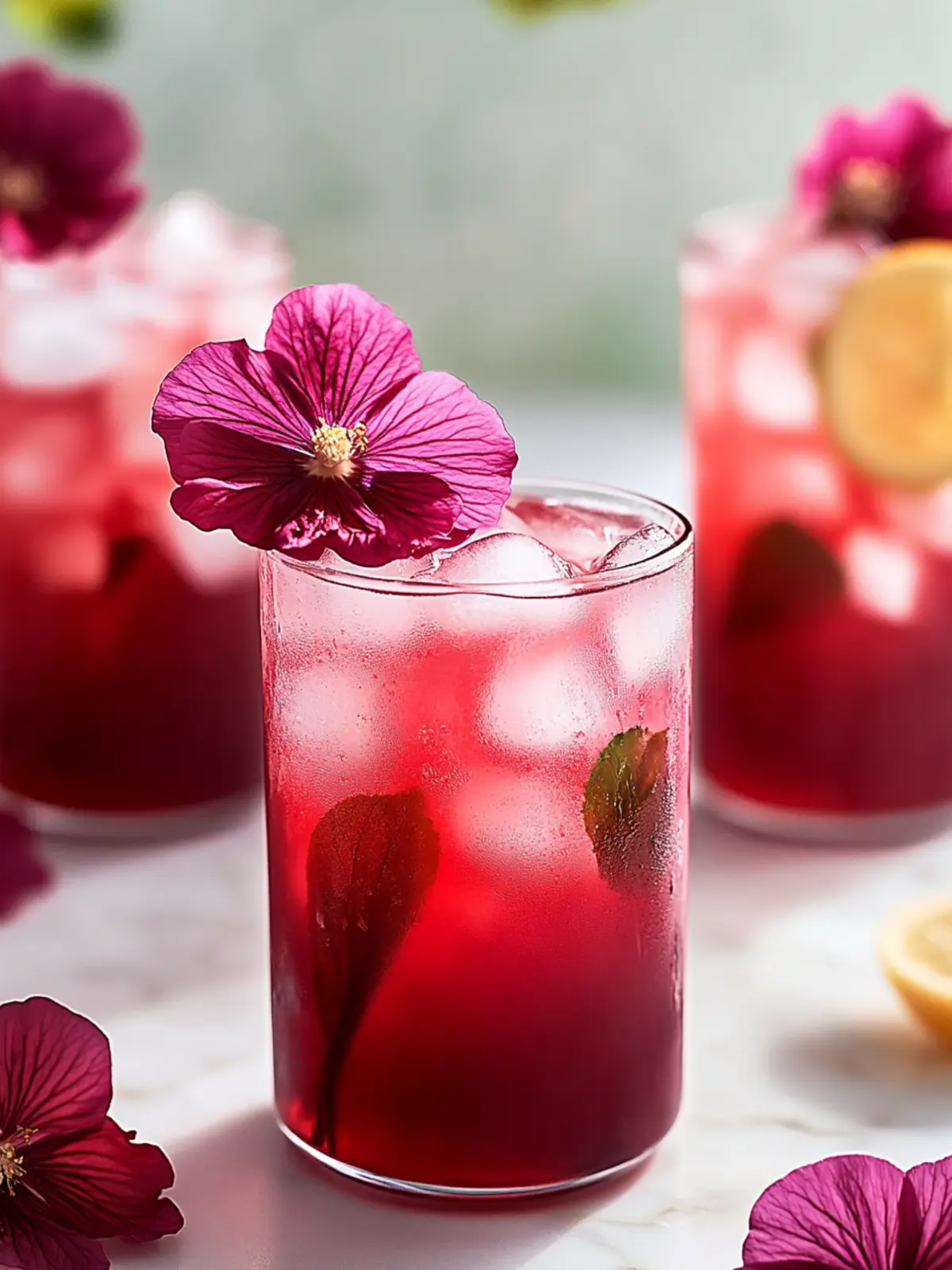Hibiscus Iced Tea Cooler