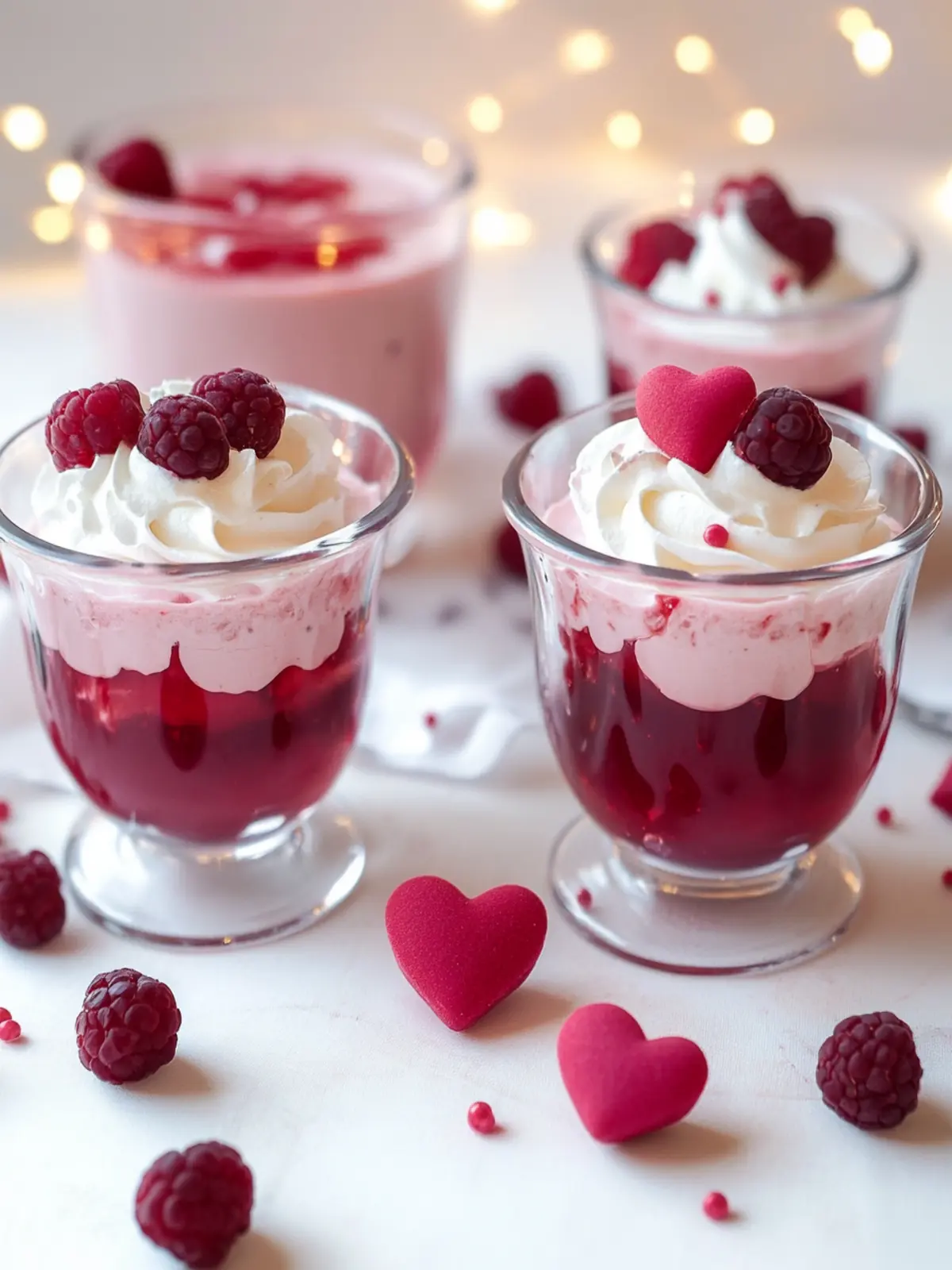 Valentine’s Day Jello Dessert Cups (Viral Healthy TikTok Dessert)