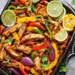 Savory Sheet Pan Chicken Fajita Bowls for Easy Meal Prep 6 Sheet Pan Chicken Fajita Bowls