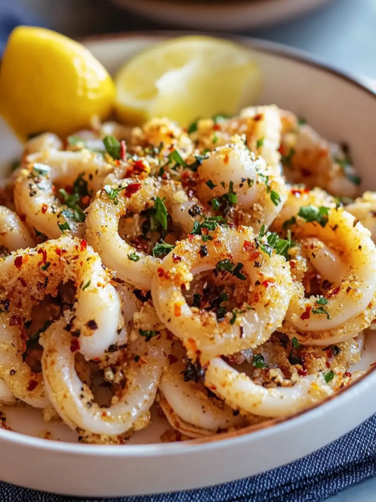 Easy Sautéed Calamari with Garlic and Red Pepper Flakes