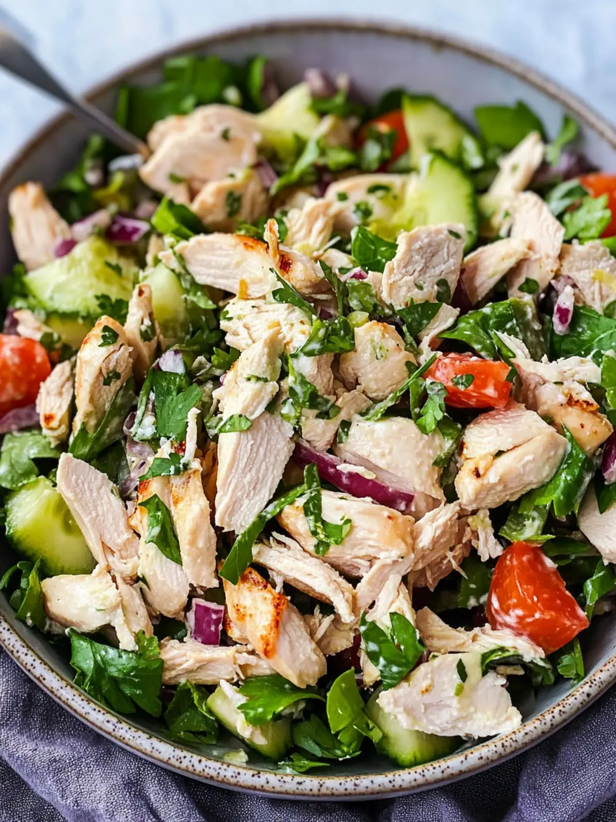 Easy And Healthy Chicken Salad Recipe (No Mayo)