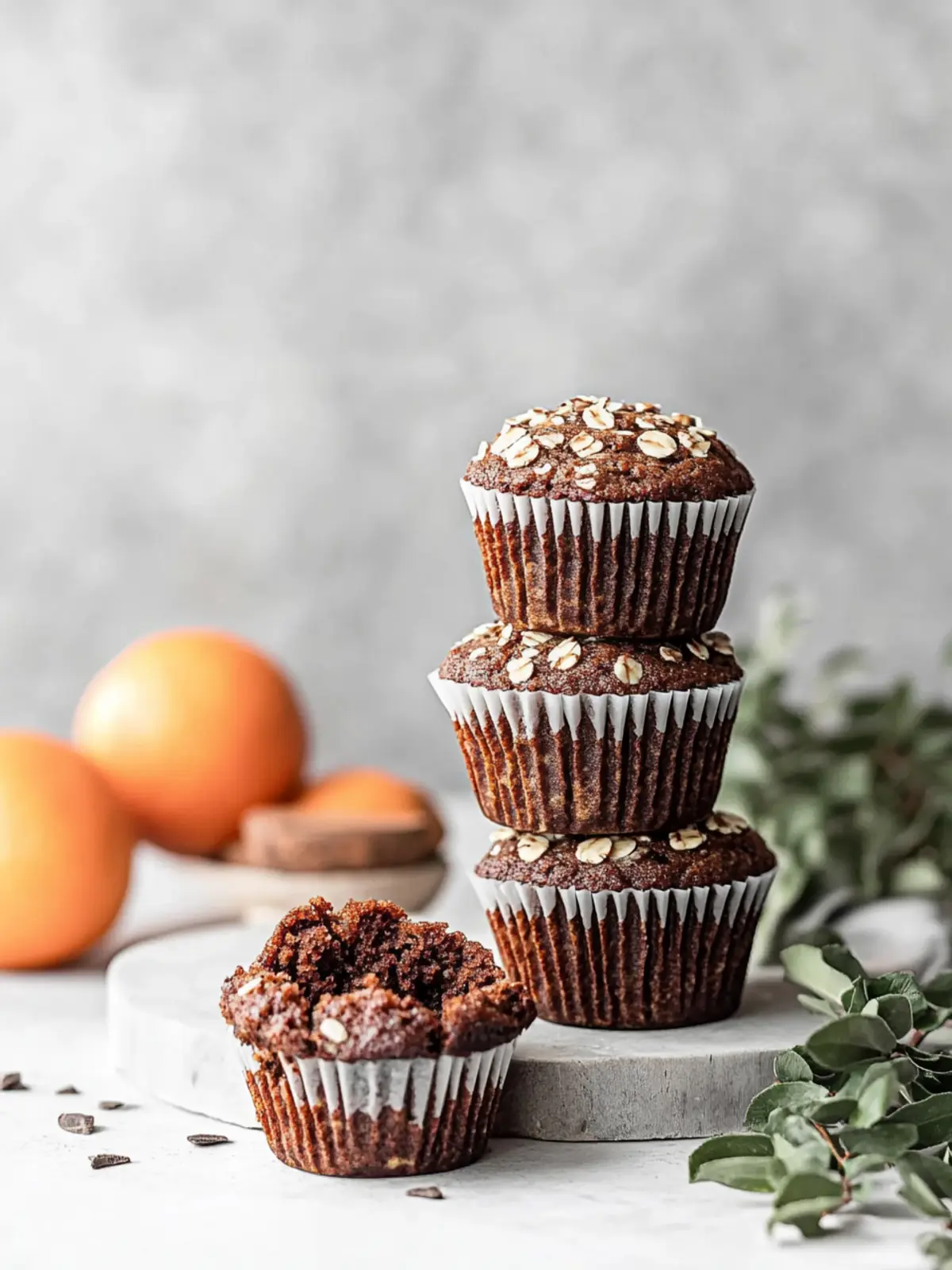 Carob Chocolate Orange Muffins