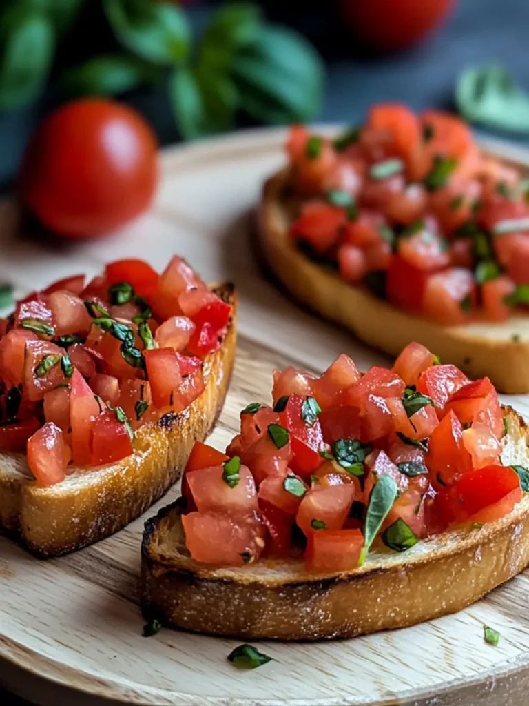 Bruschetta with Tomato and Basil