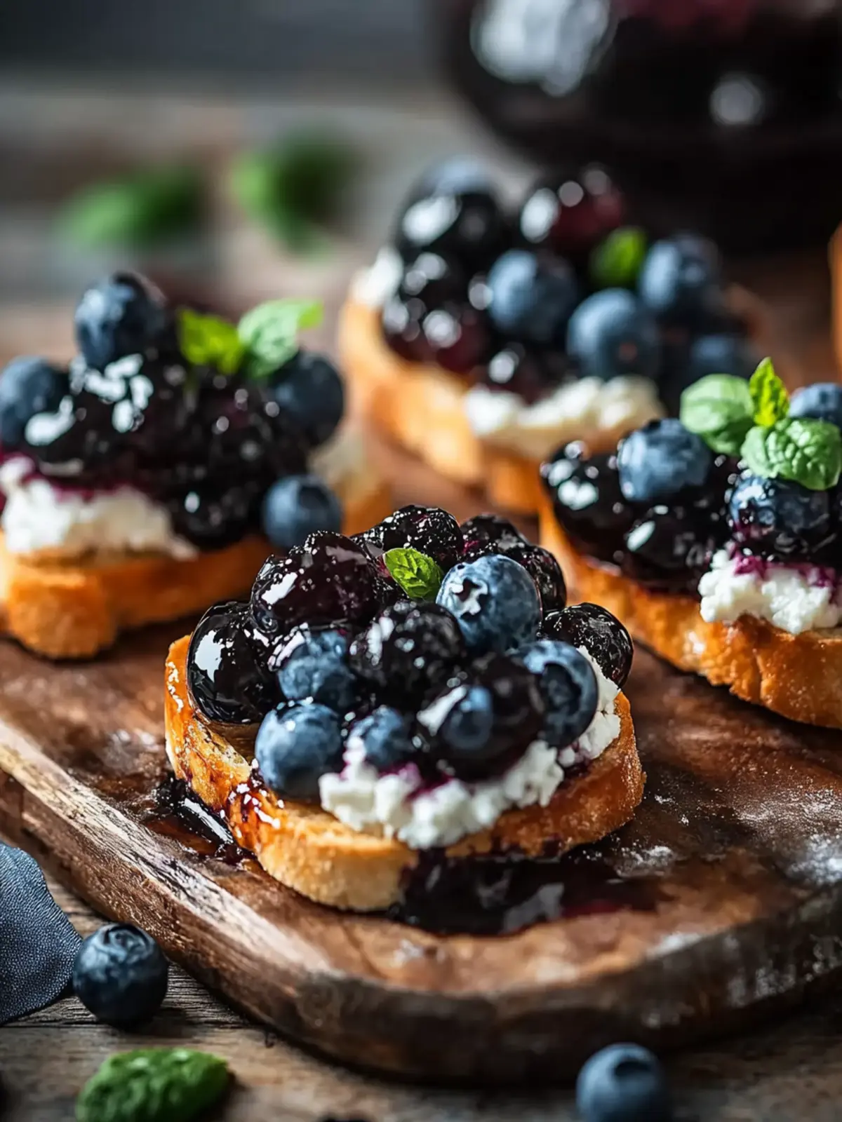 Blueberry Balsamic Goat Cheese Crostinis for Effortless Entertaining 5 Blueberry Balsamic Goat Cheese Crostinis