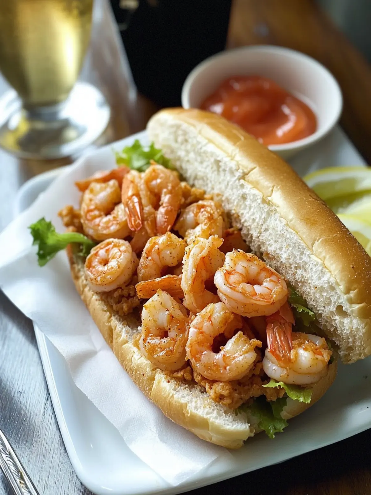 Shrimp Po’ Boy Sandwich