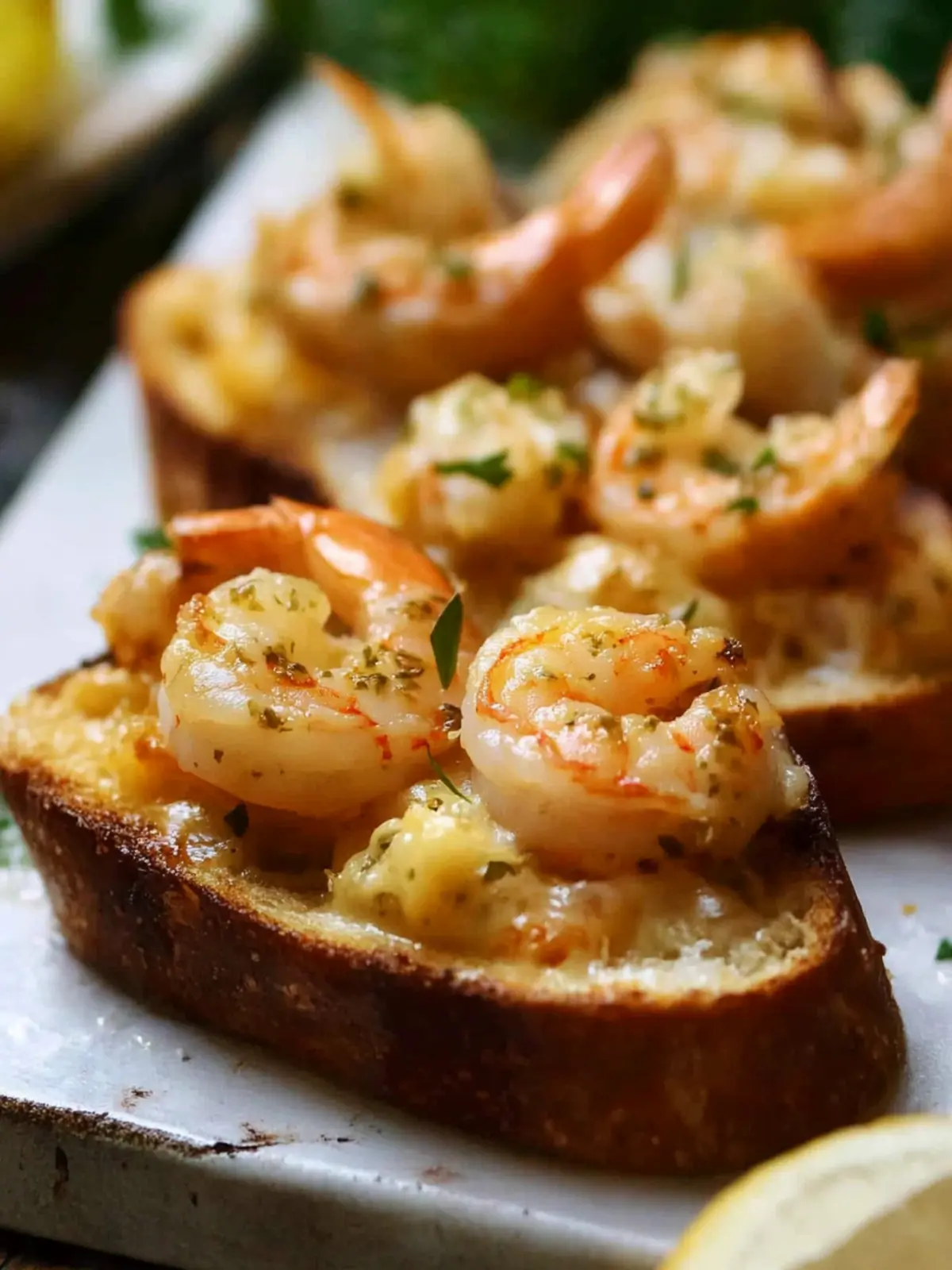 Creole Shrimp Toast – Easy & Cheesy
