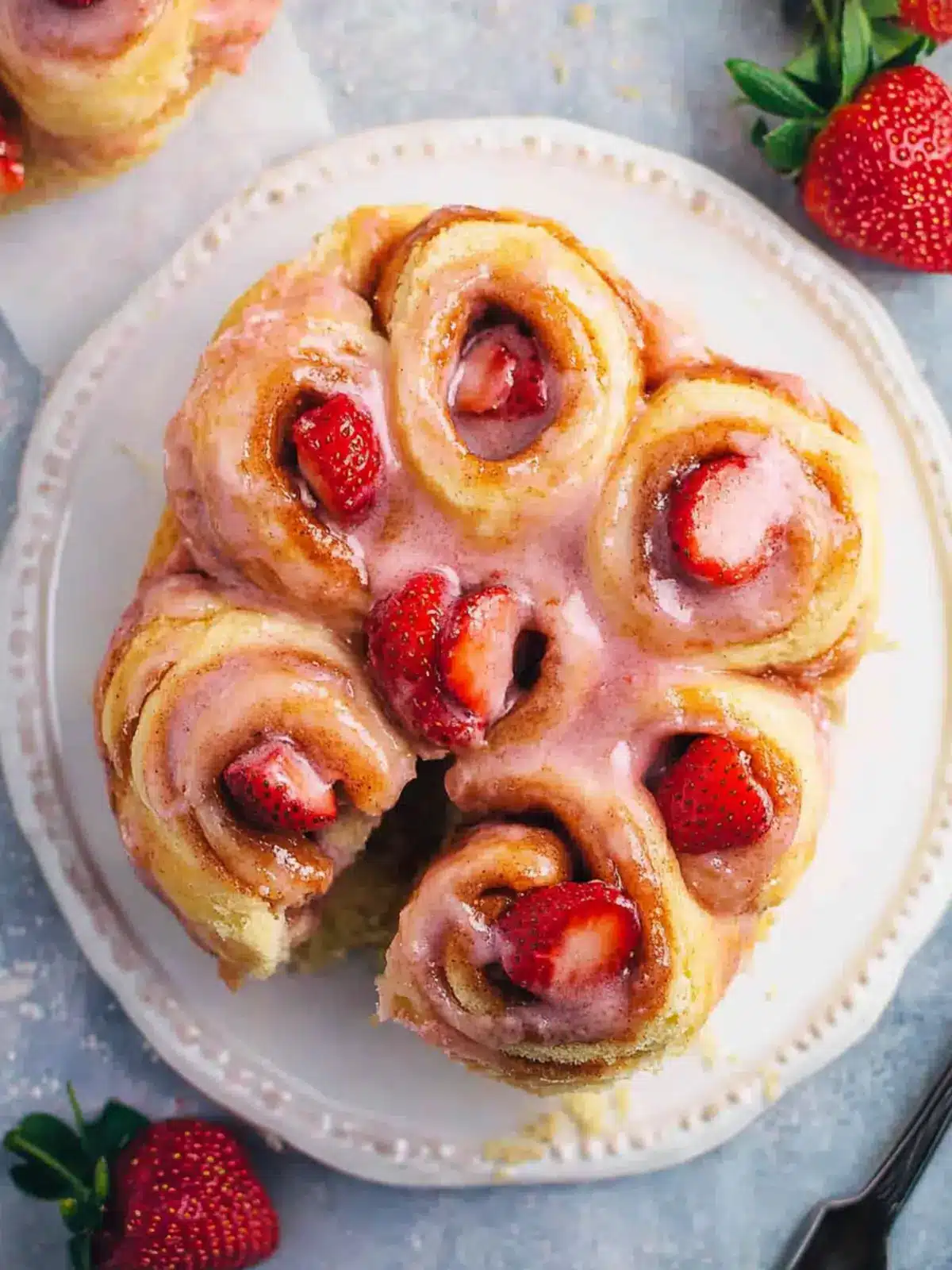 Strawberry Cinnamon Rolls
