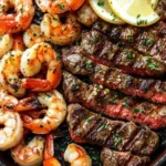 Garlic Butter Grilled Steak & Shrimp