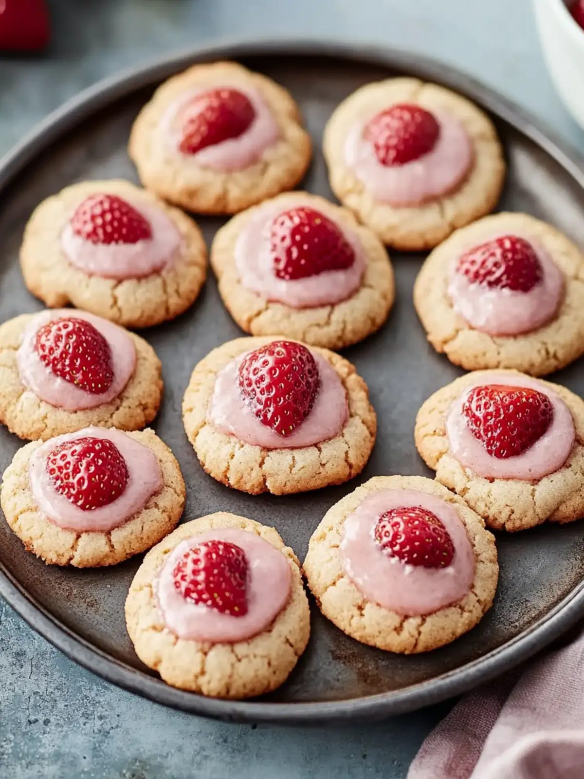 Strawberry Kiss Cookies