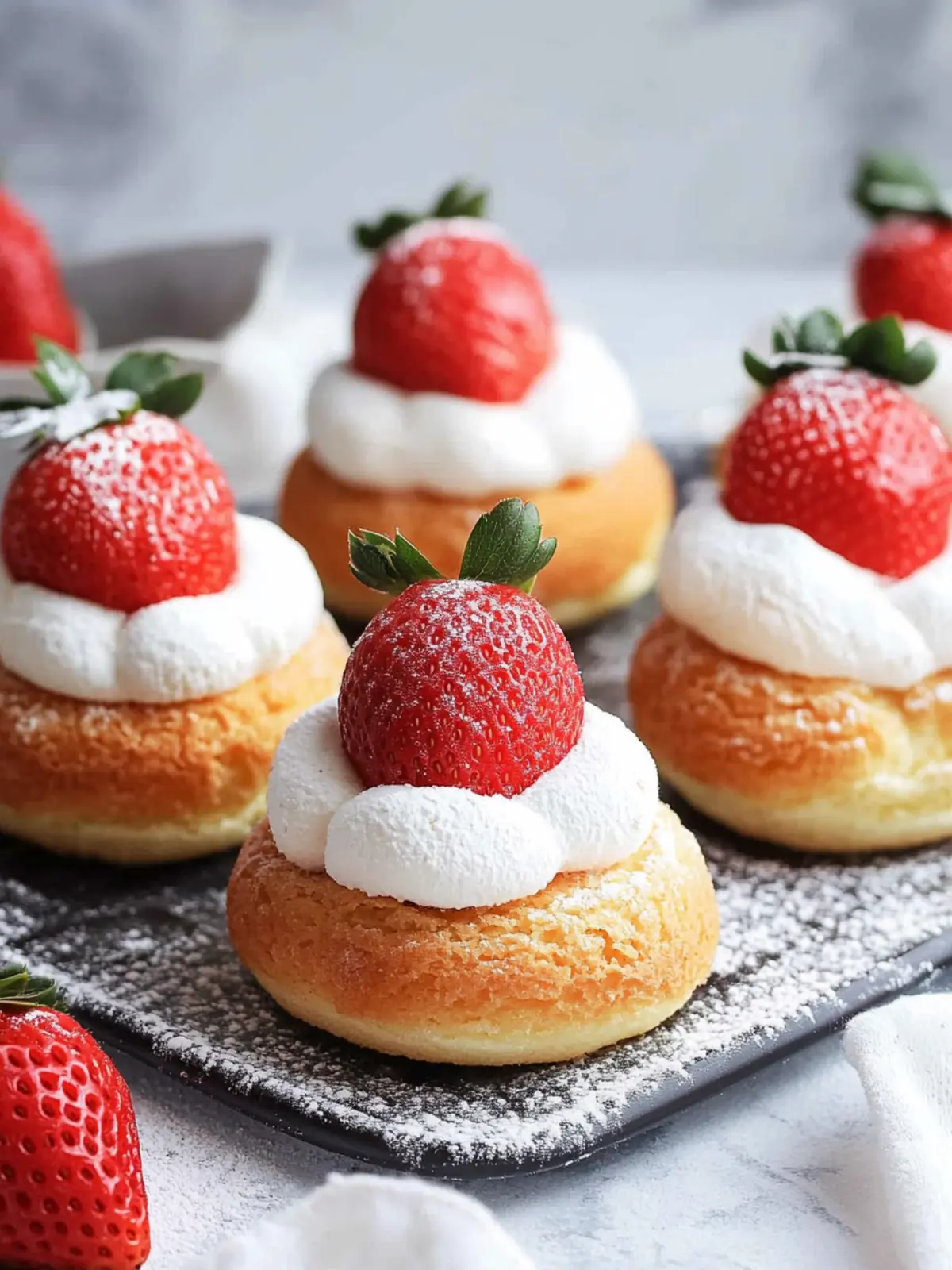 Indulge in Homemade Strawberry Choux au Craquelin Bliss 2 Homemade Strawberry Choux au Craquelin