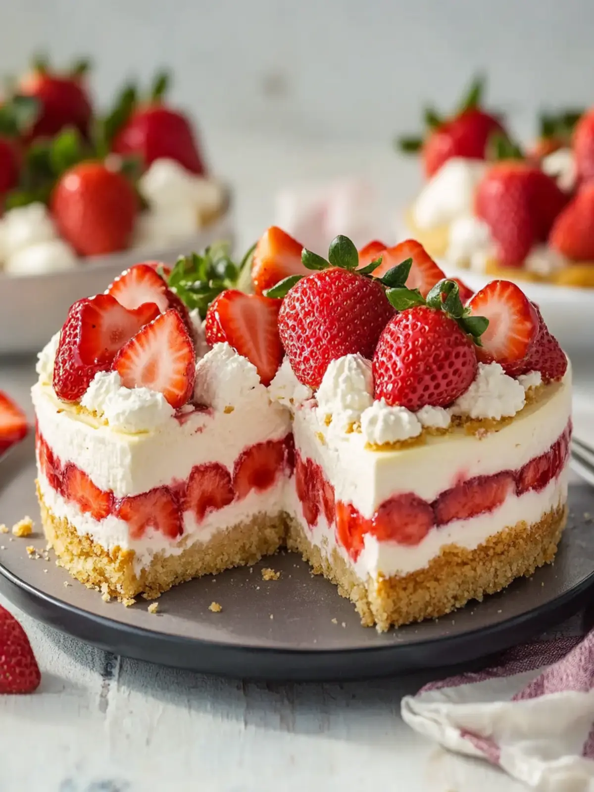 Strawberry Shortcake Cheesecake You'll Love in Every Bite 4 Strawberry Shortcake Cheesecake You’ll Love!