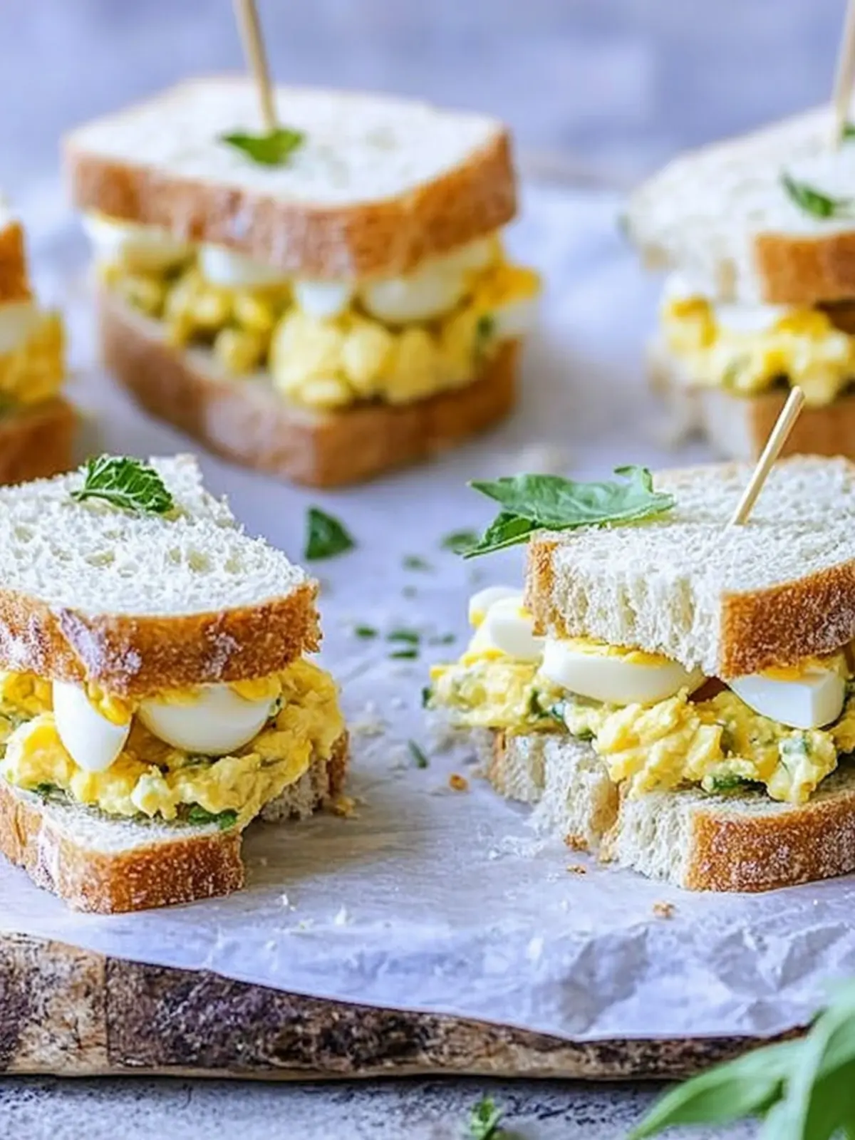 Mini Egg Salad Sandwiches for a Perfect Quick Lunch Delight 2 Mini Egg Salad Sandwiches