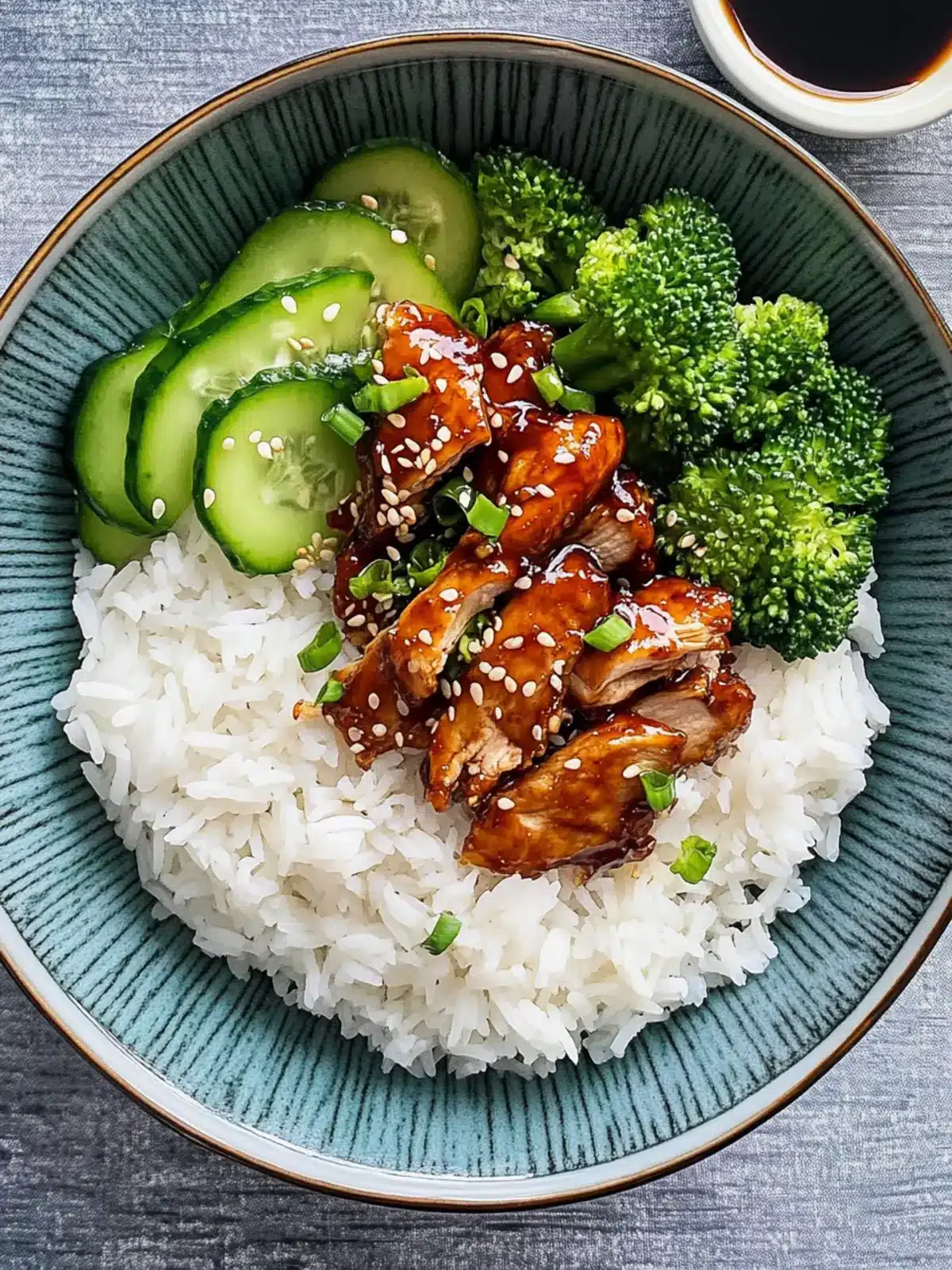Teriyaki chicken with rice