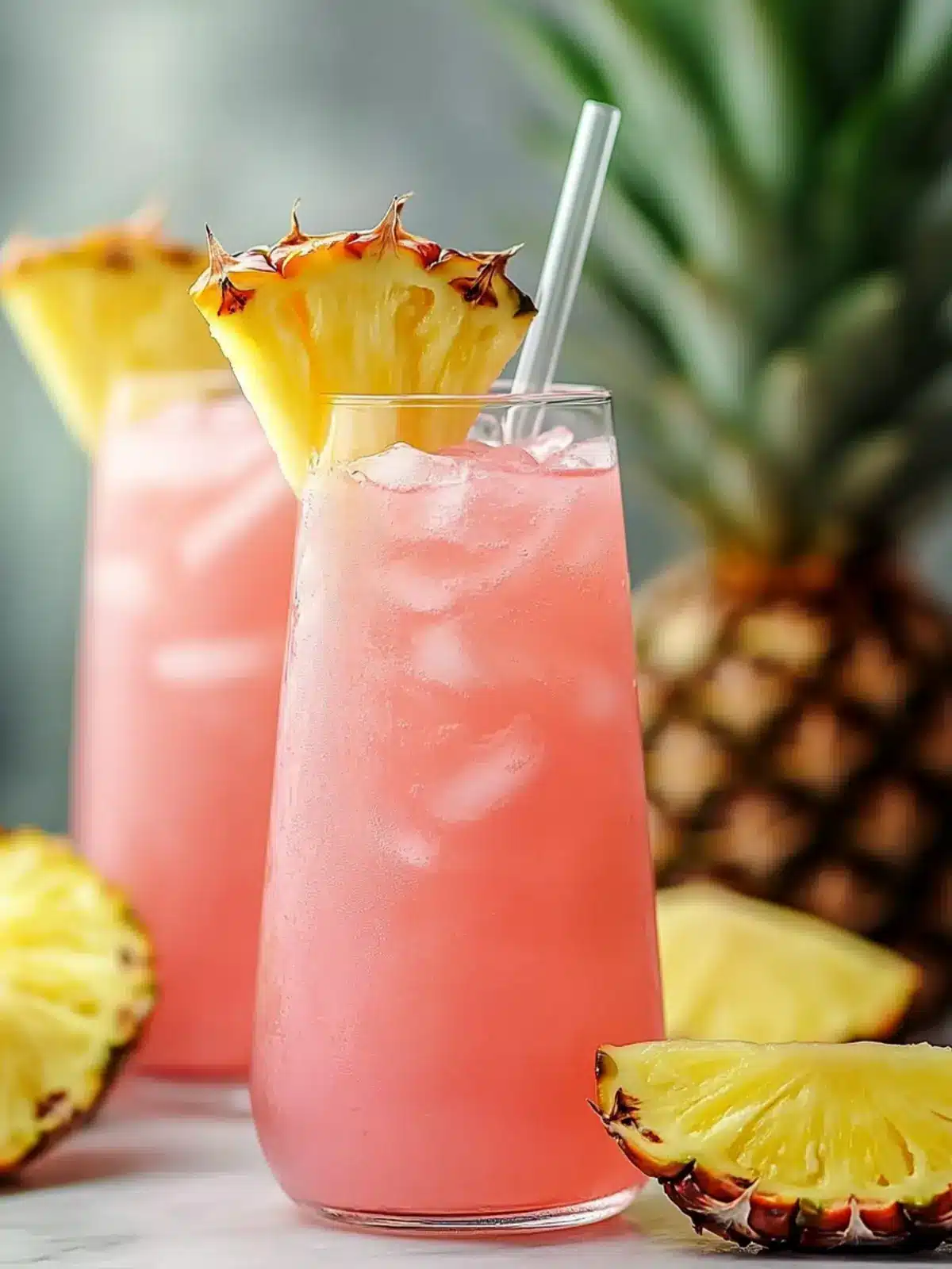 Pineapple Pink Lemonade Drink