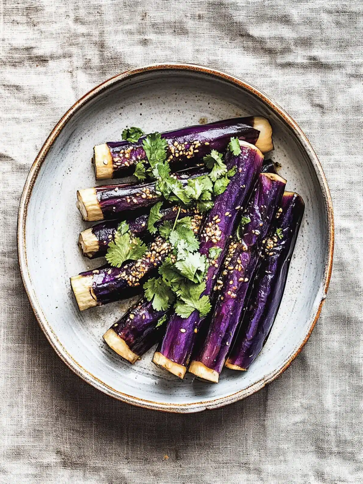 Seasoned Steamed Eggplant