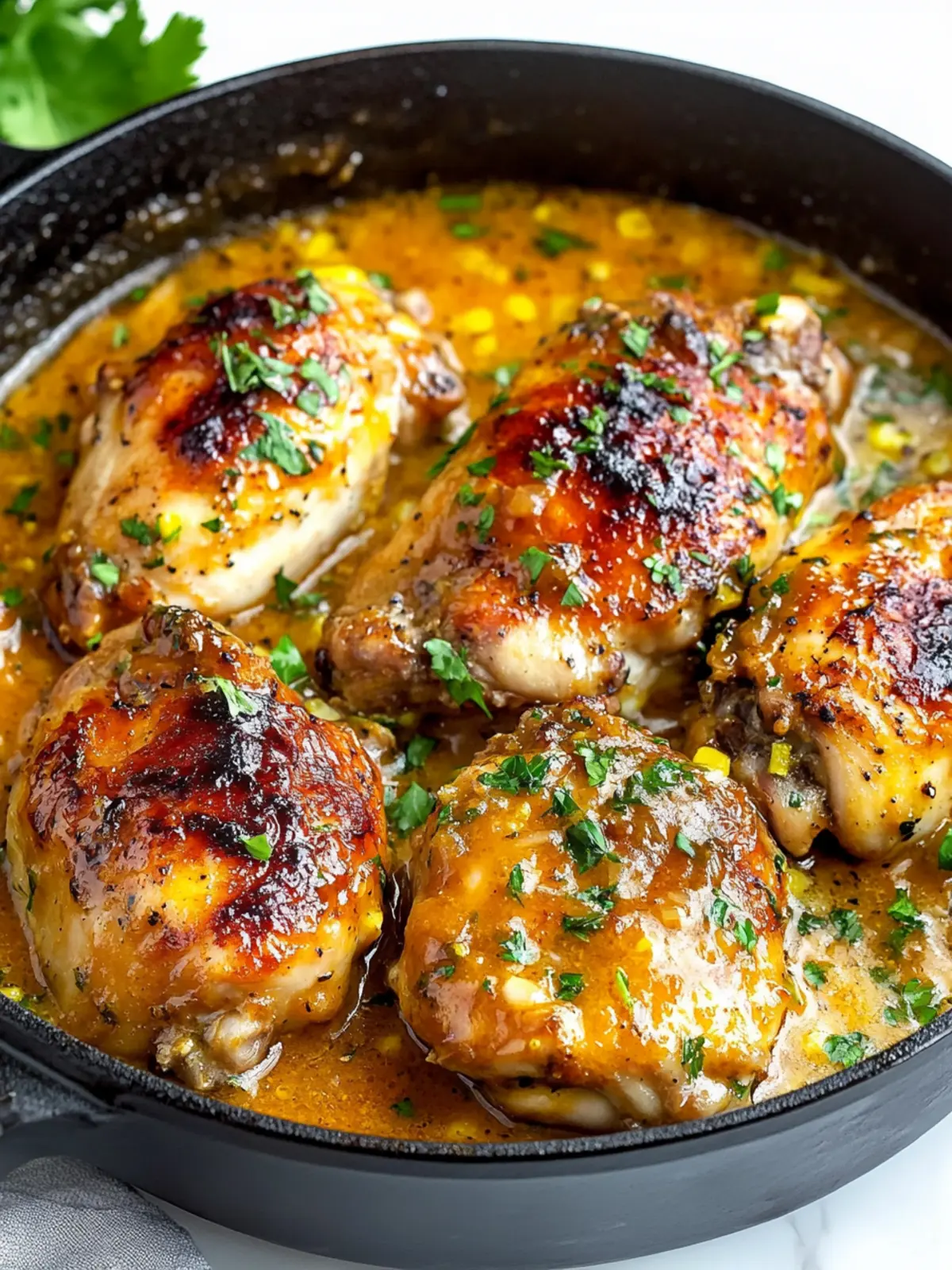 Juicy Smothered Chicken Thighs in Creamy Garlic Love Sauce 5 Smothered Chicken