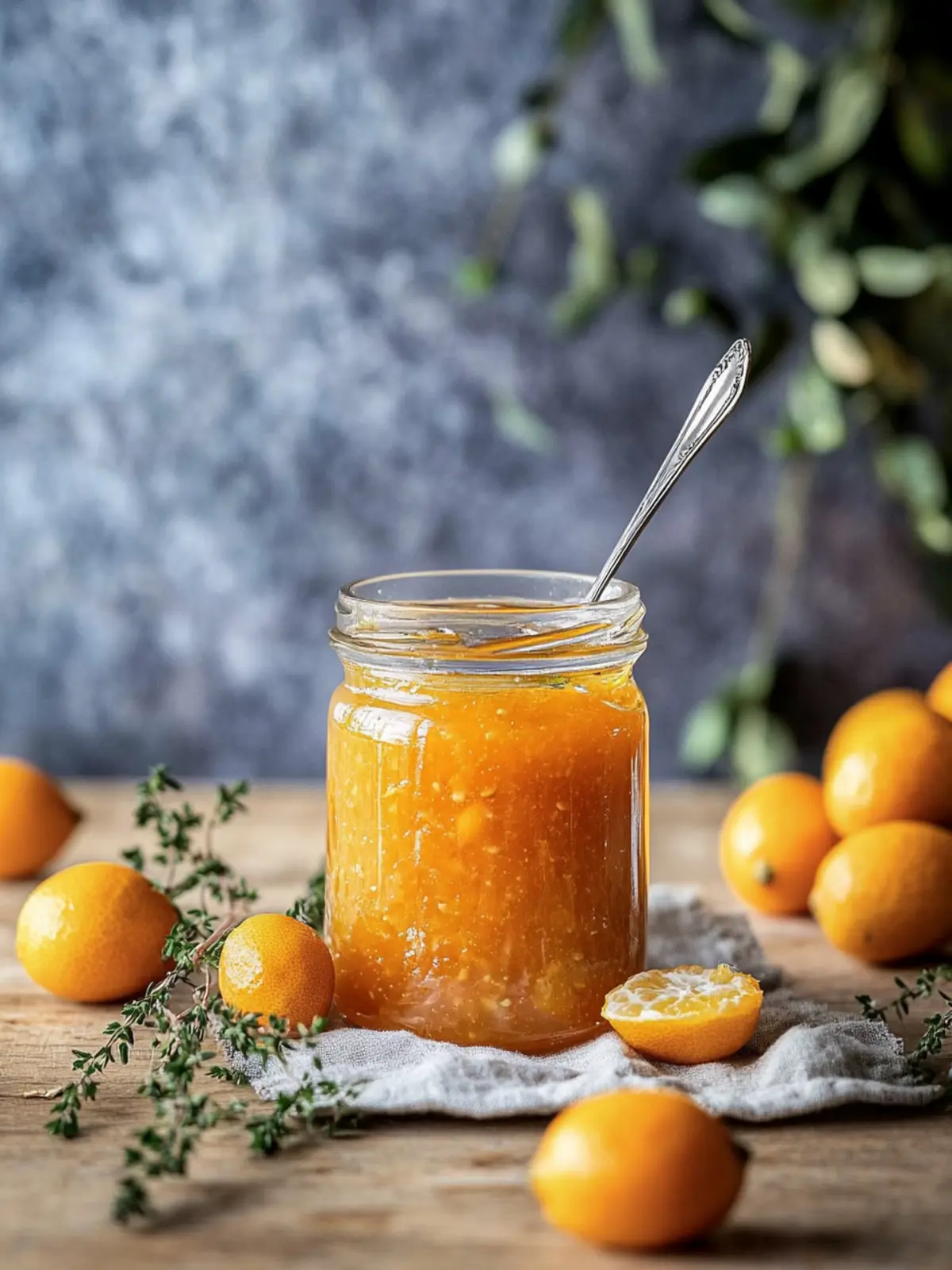 Kumquat Lemon Thyme Marmalade