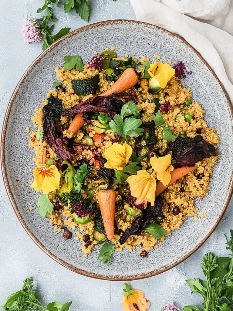 Quinoa With Roasted Summer Vegetables