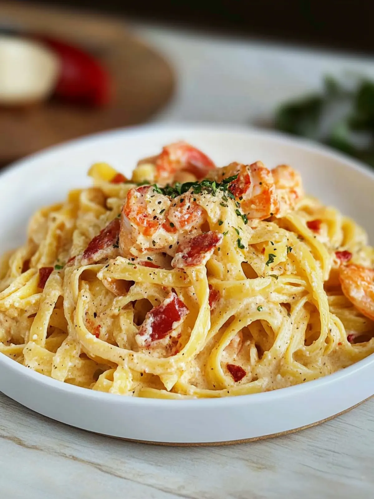 Easy Crawfish Fettuccine Recipe