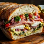 Classic Italian Muffuletta Sandwich