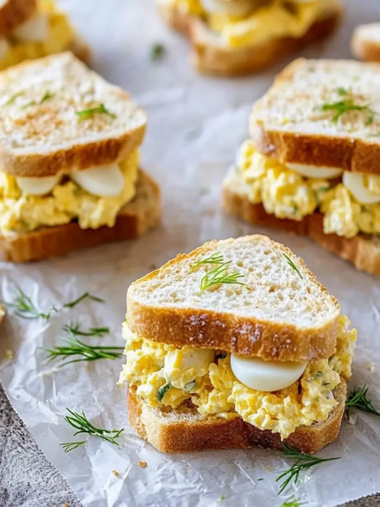 Mini Egg Salad Sandwiches
