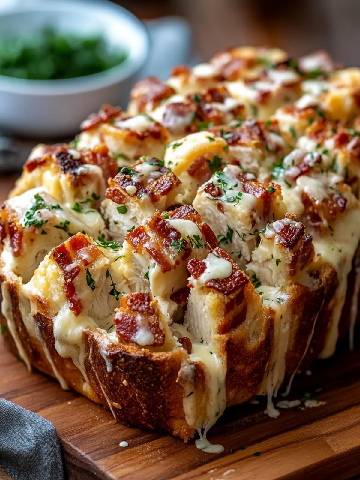 Savor Easy Chicken Bacon Ranch Pull-apart Bread Tonight 4 Easy Chicken Bacon Ranch Pull-apart Bread