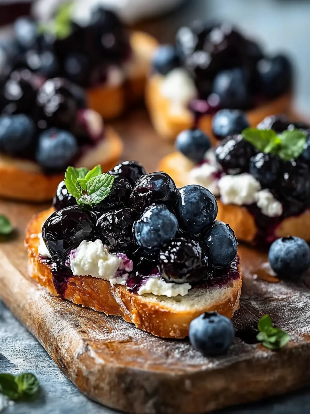 Blueberry Balsamic Goat Cheese Crostinis for Effortless Entertaining 2 Blueberry Balsamic Goat Cheese Crostinis