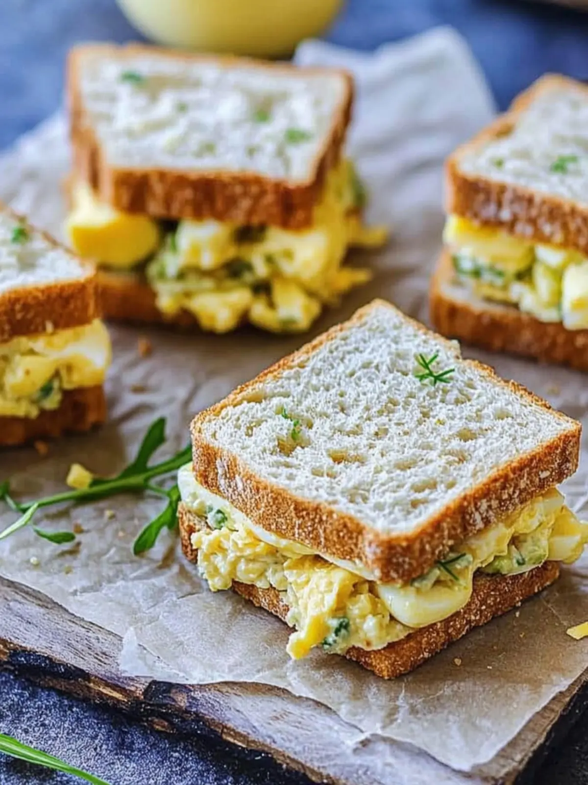 Mini Egg Salad Sandwiches for a Perfect Quick Lunch Delight 4 Mini Egg Salad Sandwiches