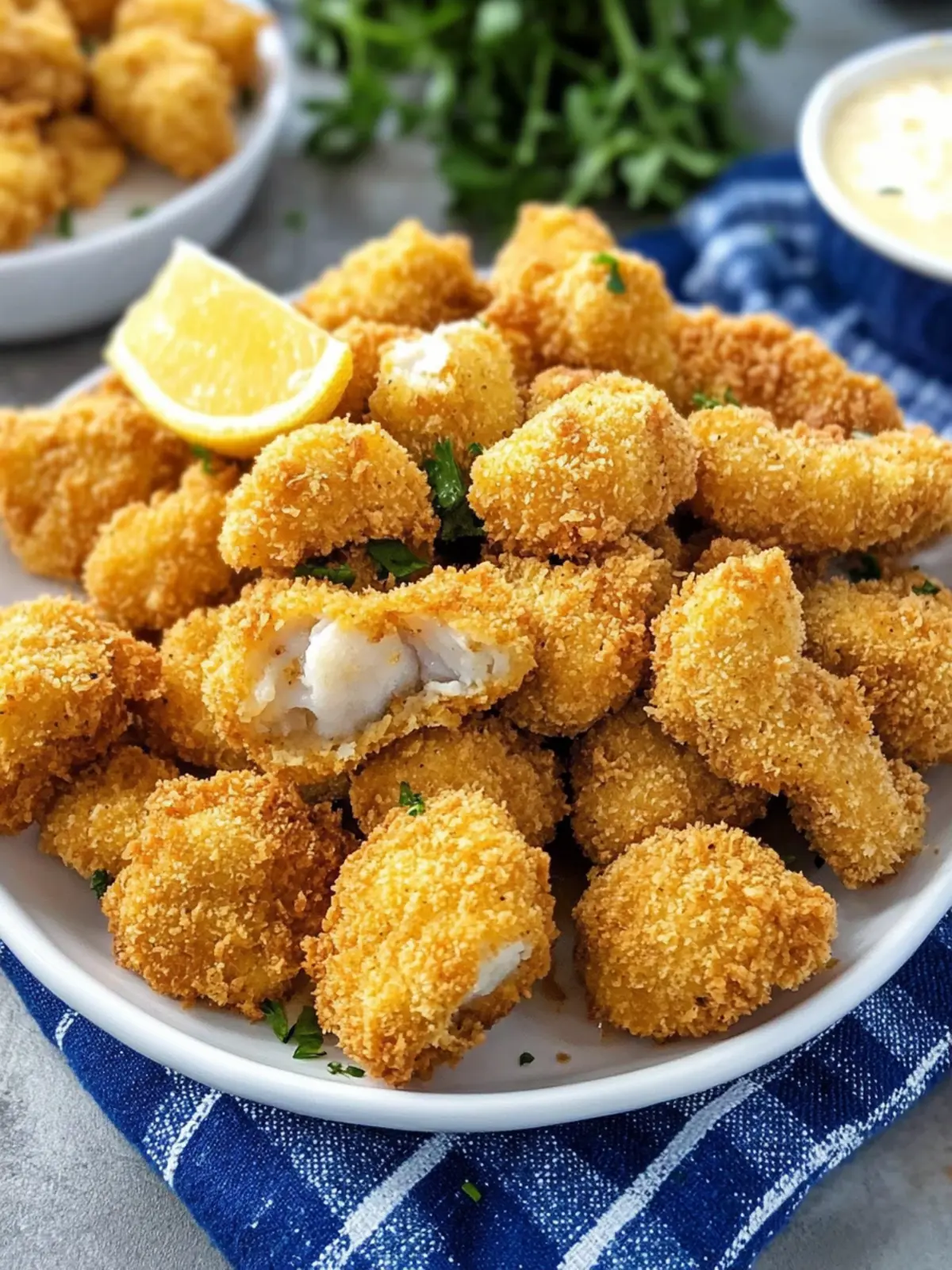 Easy Air Fryer Catfish Nuggets with Crispy Breading!